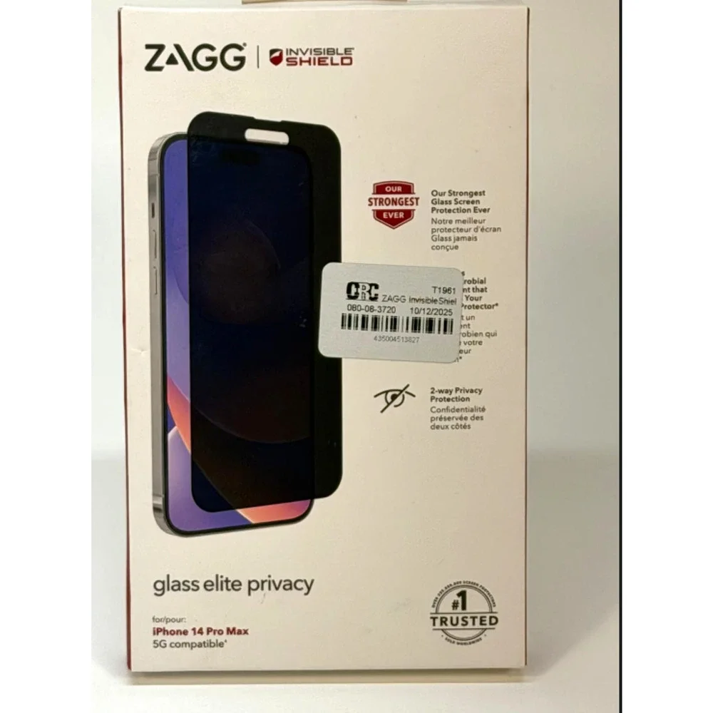 Genuine ZAGG Glass Elite Privacy Screen Protector for iPhone 14 Pro Max